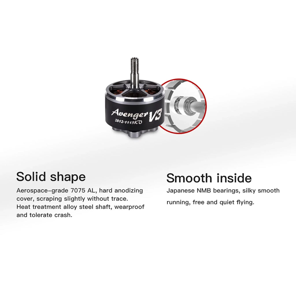 Nebublu ESC,V3 1115KV Motor 2812 V3 FPV Remote Drone ERYUE dsfen ESC V3 900KV Motor HUIOP Motor 4PCS
