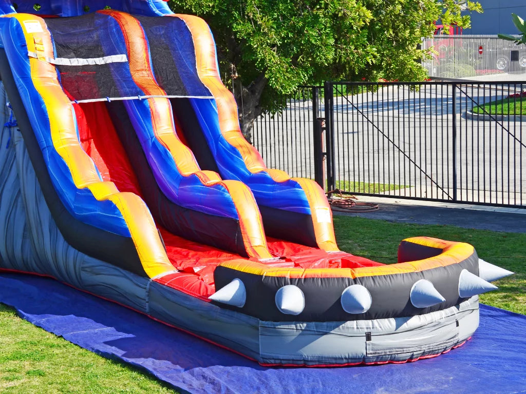 JumpOrange Commercial Grade Fluid Slide for Kids and Adults (with Blower), Rocker Theme