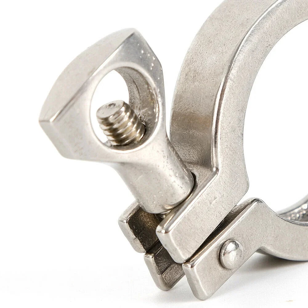 10PCS Stainless Steel Quick-loading Clamp for Machine Tools，Ships, Sewage Treatment Liquid Oil Gas for Soft or Hard Tube Links