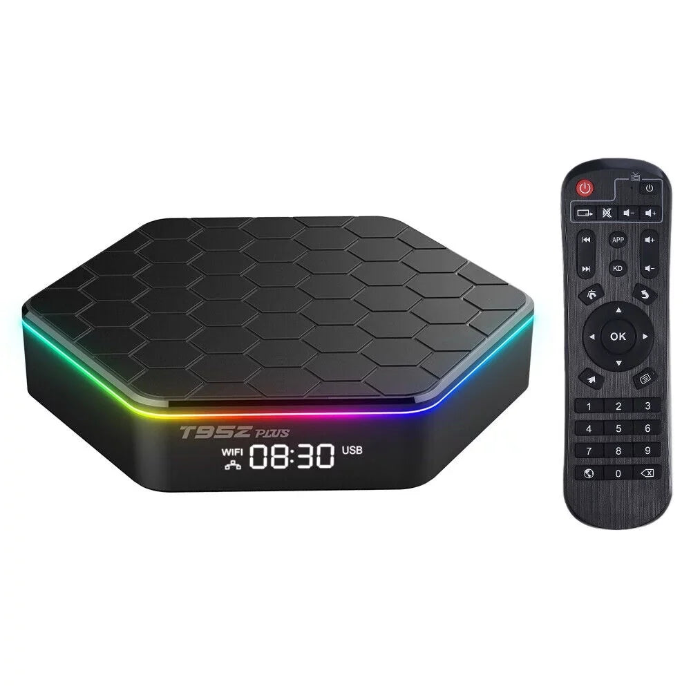 JLLOM Quad Core 8K HD Video 64GB Memory 6K Stream Player 2023 T95Z Plus Smart Android 12.0 TV Box