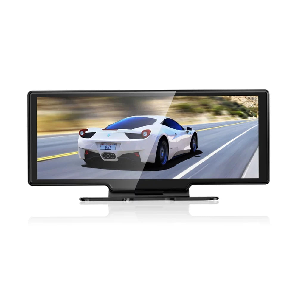 Eccomum 4K DVR Dash Camera Front & Rear Driving Recorder with 10.26 Inch Display for Carplay Android Auto Built-in WiFi Support G-Sensor Parking Monitor Loop Recording Hands-Free Calling