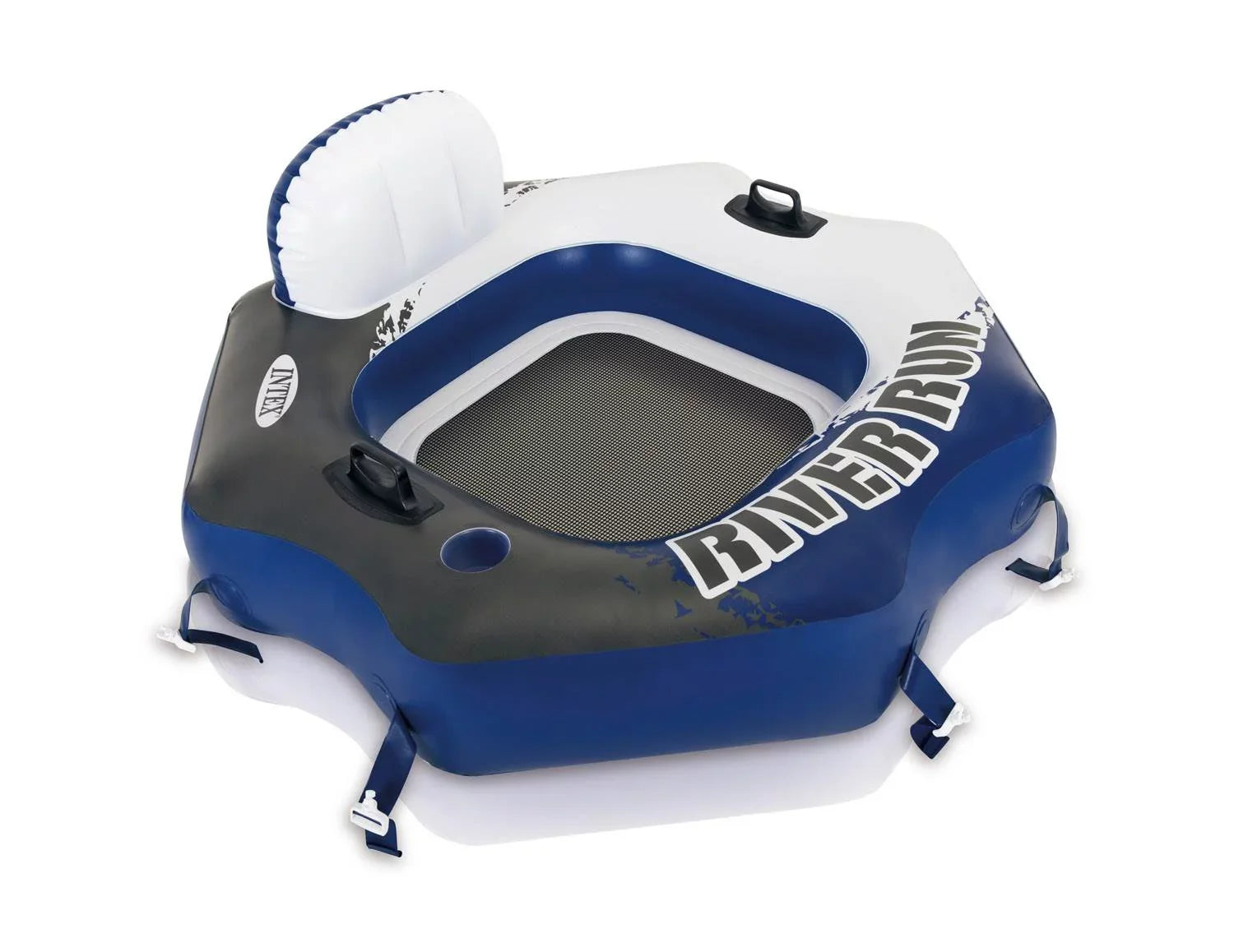 Intex River Run Connect Lounge Inflatable Floating Liquid Tube (6 Pack) & Cooler