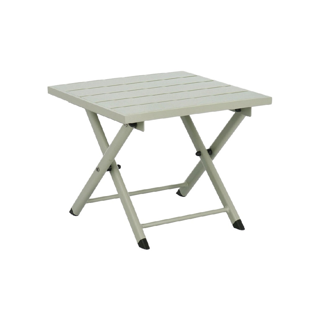 Tavolo Pieghevole Quadrato in Metallo per Esterni
