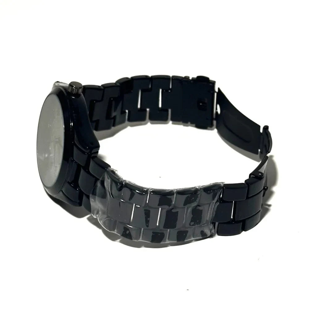 Like New - Timothy Stone Charme Ceramic Black Faux Ceramic Watch *See Description*