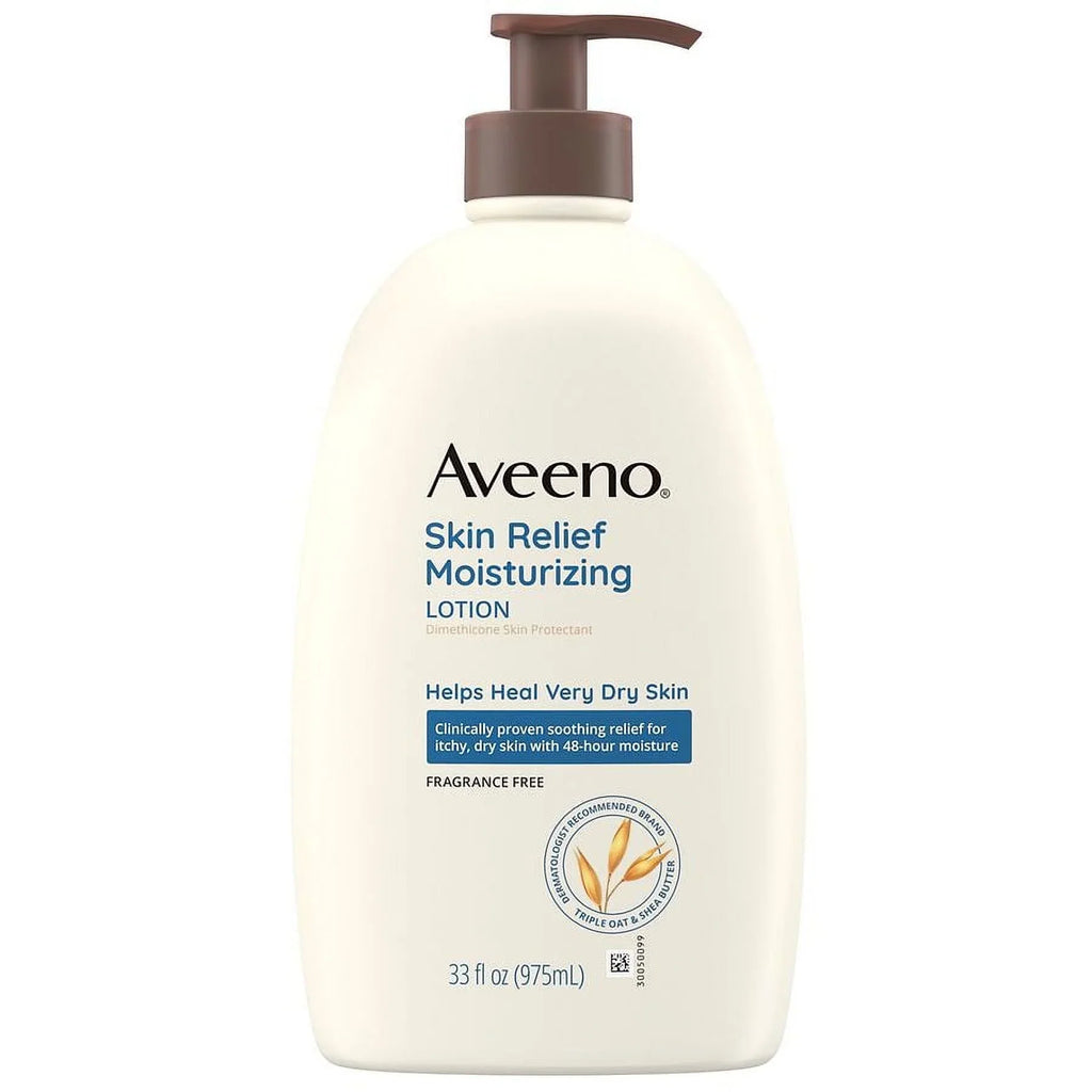 Aveeno Skin Relief Moisturizing Lotion for Very Dry Skin Fragrance-Free 33.0 fl oz