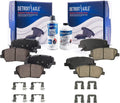Detroit Axle - Brake Pads for 2010-2012 Hyundai Santa Fe, 11-14 Kia Sorento, 4 Front and Rear Ceramic Brake Pads 2010 2011 2012 2013 2014 Replacement