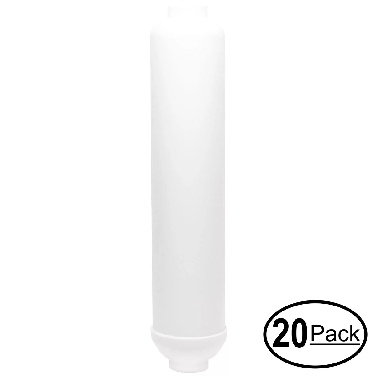 20-Pack Replacement for Expres Fluid ROUV10MC Inline Filter Cartridge - Universal 10-inch Cartridge for Express Liquid 6 Stage UV Reverse Osmosis Filtration System - Denali Pure Brand