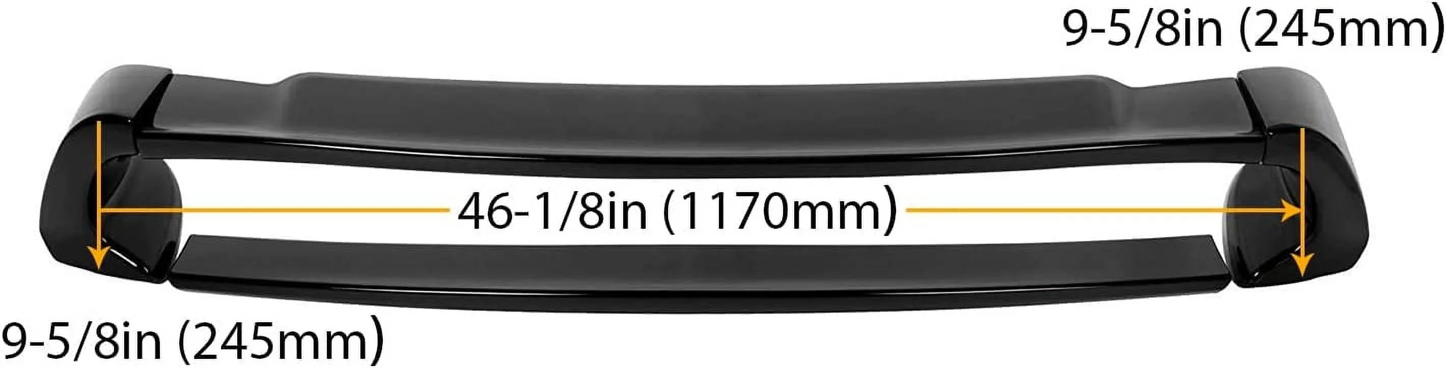 Rear Trunk Spoiler Wing Compatible with 2006-2011 Honda Civic 4 Door Sedan ABS Trunk Spoiler Wing Painted Gloss Black