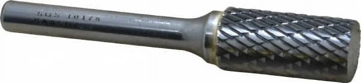 SGS Pro 10178 SA-5, 1/2" Cut Diam, 1/4" Shank, Carbide Double Cut Cylinder Burr