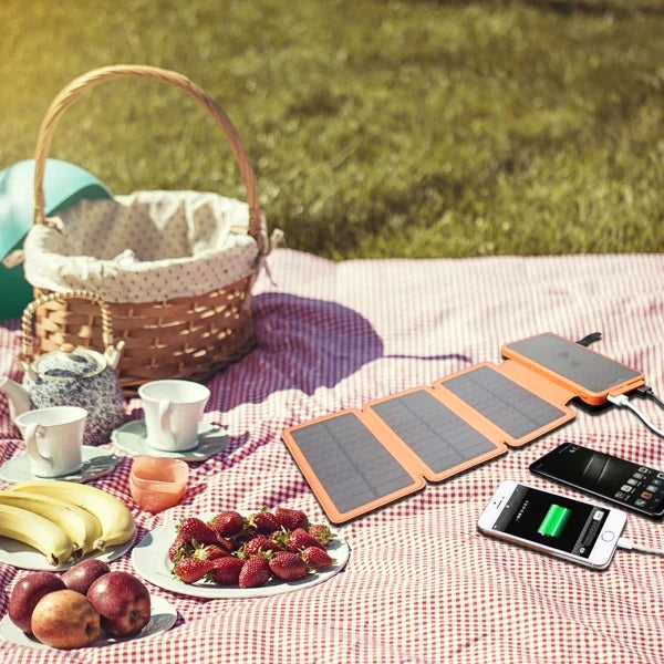 Fithood Solar Battery Charger,Power Bank,mobile power