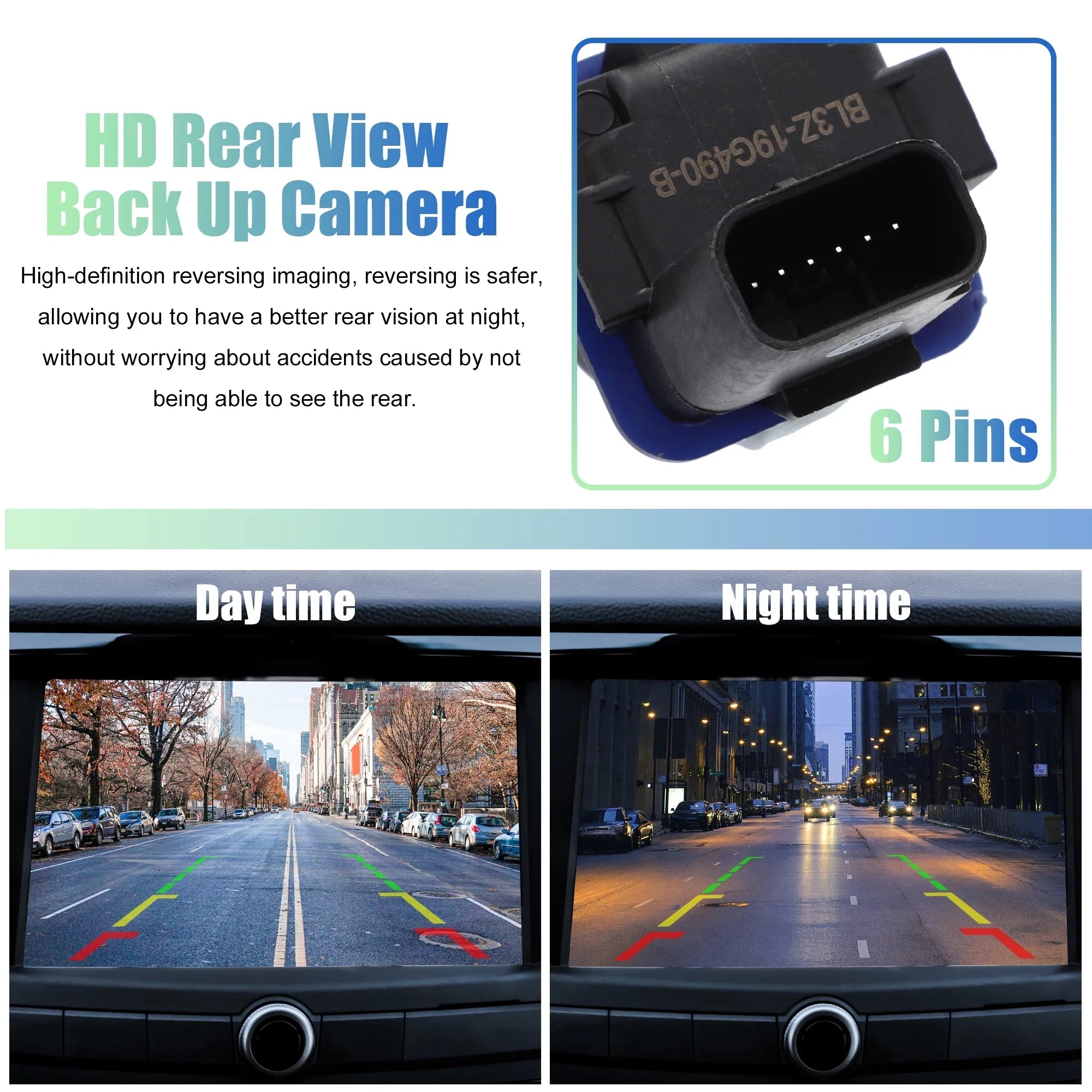 Car Rear View Backup Camera Parking Reverse Back Up Camera BL3Z-19G490-B for Ford F-150 2011-2014 for Ford for Mustang