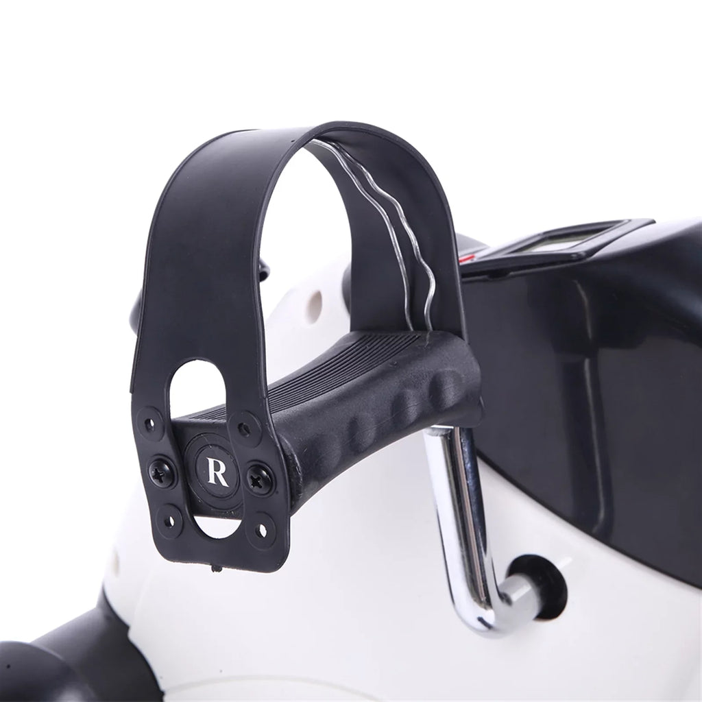 Portable Home Use Hands and Feet Trainer Mini Exercise Bike White & Black