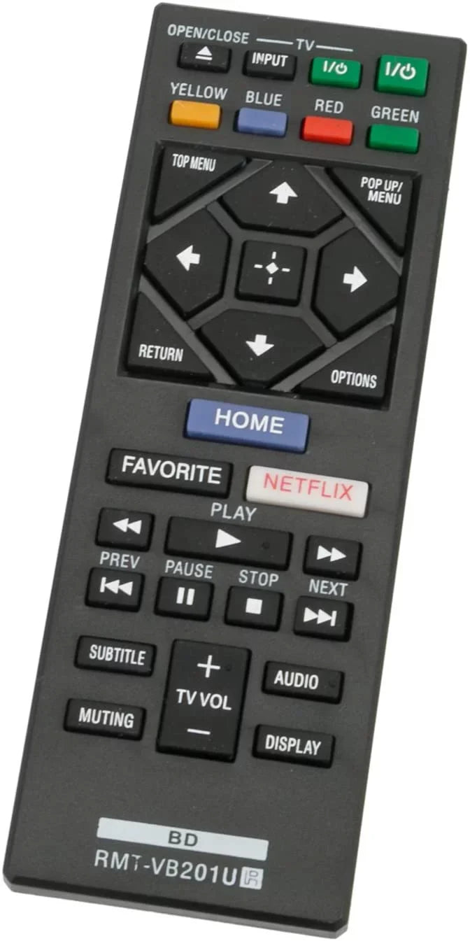 RMT-VB201U Replace Remote Control fit for Blu-Ray BD Disc DVD Player BDP-BX370 BDP-S1700 BDP-S3700 BDP-S6700