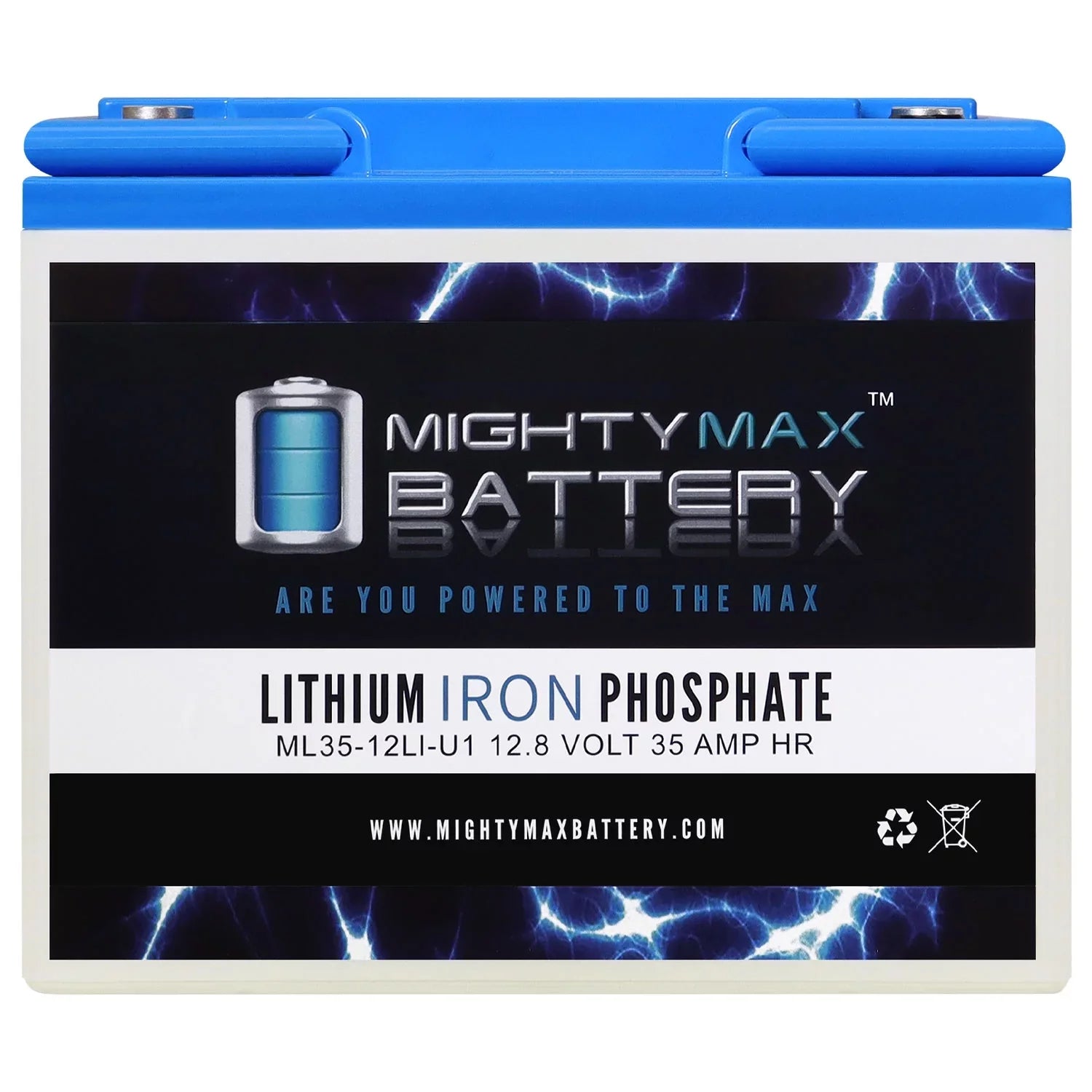 12V 35AH U1 Lithium Replacement Battery for Titan PWR Motorized Wheelchair