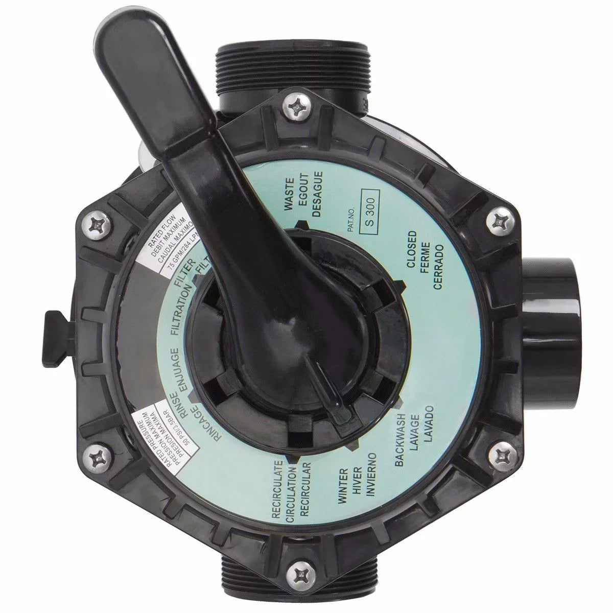 XtremepowerUS 24" Swimming Pool Sand Filter Inground Above Ground System with 7-Way Valve Pond up to 29,400 Gallons