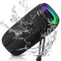 UrbanX X808 Bluetooth Speaker, IPX5 Liquid Speakers 360° HD Surround Sound with Punchy Bass, True Wireless Pairing, BT5.3, Portable Speaker for G7 One - Black