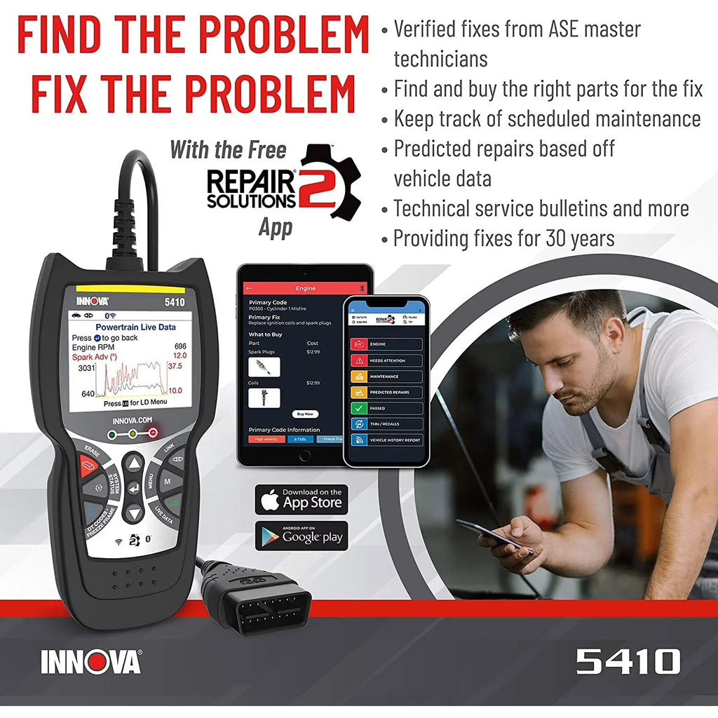 INNOVA 5410 CarScan Diagnostics Bluetooth Code Reader Automotive Scanner Tool