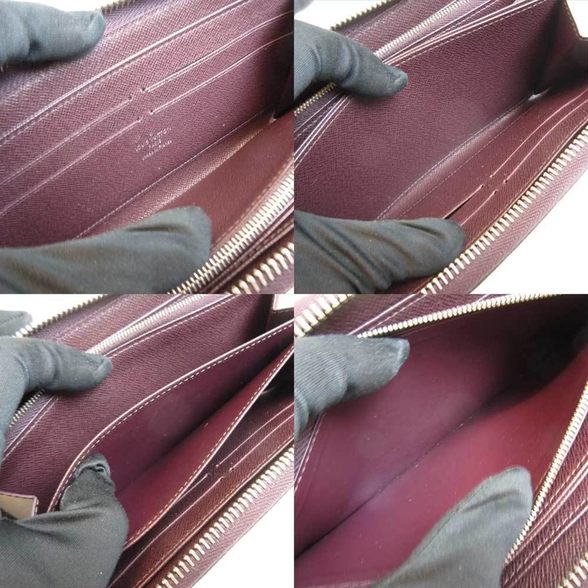 Pre-Owned Louis Vuitton Zippy Wallet Brown Purse Round Epi M60434 (Good)