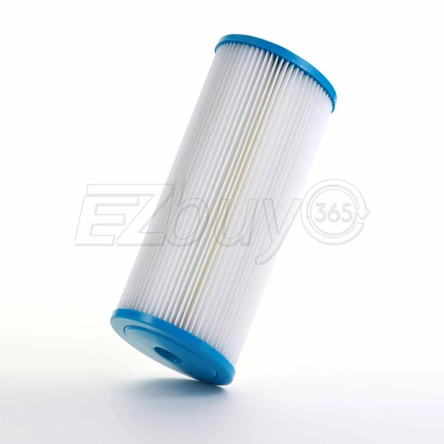 Big Blue Pleated Washable & Reusable Sediment Filter 5 Micron Amplified Surface Area, Removes Sand, Dirt, Silt, Rust, Extended Filter Life for 10" Big Blue Housing by Ronaqua (Set of 8)
