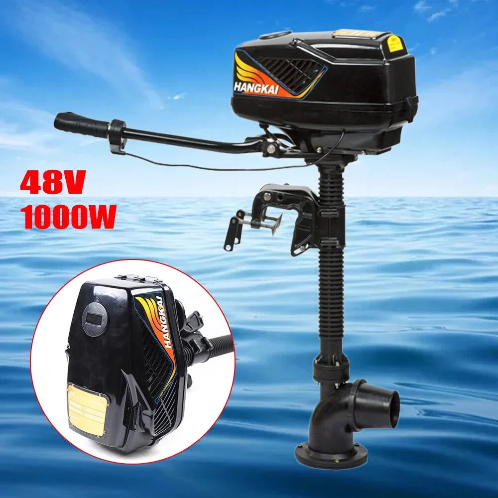 4.0HP 1000W Outboard Trolling Motor Brushless Fishing Boat Engine Jet Pump