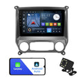 2+32G Android 10 Double Din Car Stereo for Chevrolet Silverado/GMC Sierra 2014-2018 with 10.1 Inch Monitor Radio Built-in Wireless Carplay/Android Auto/GPS/Bluetooth/FM/Backup Camera
