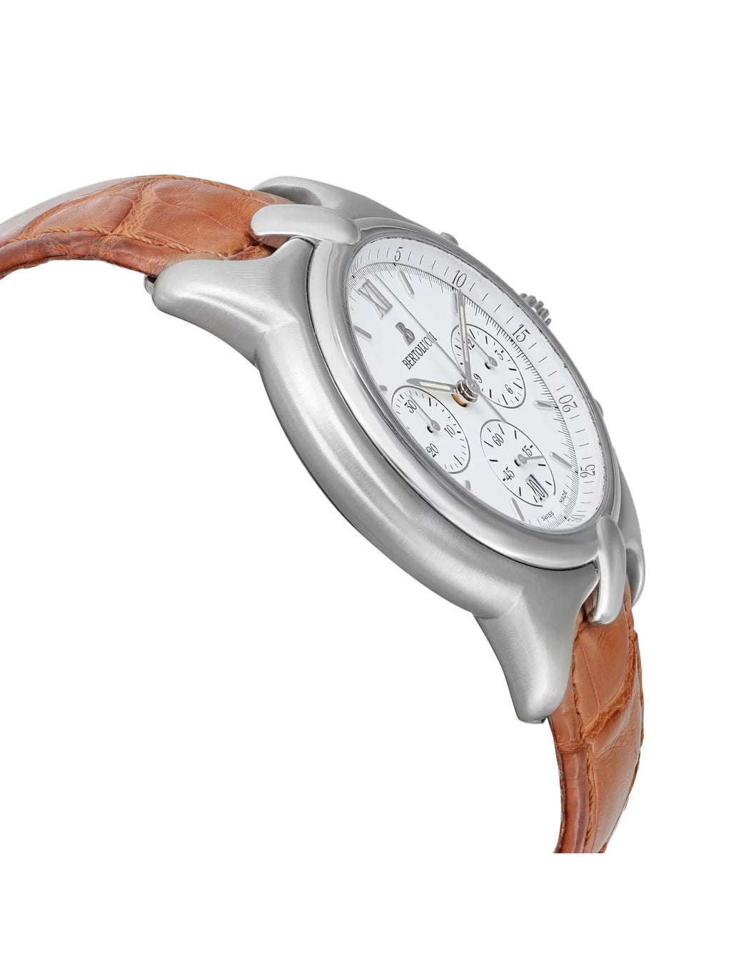 Bertolucci Pulchra Chronograph Steel White Dial Quartz Mens Watch 675 8050 41
