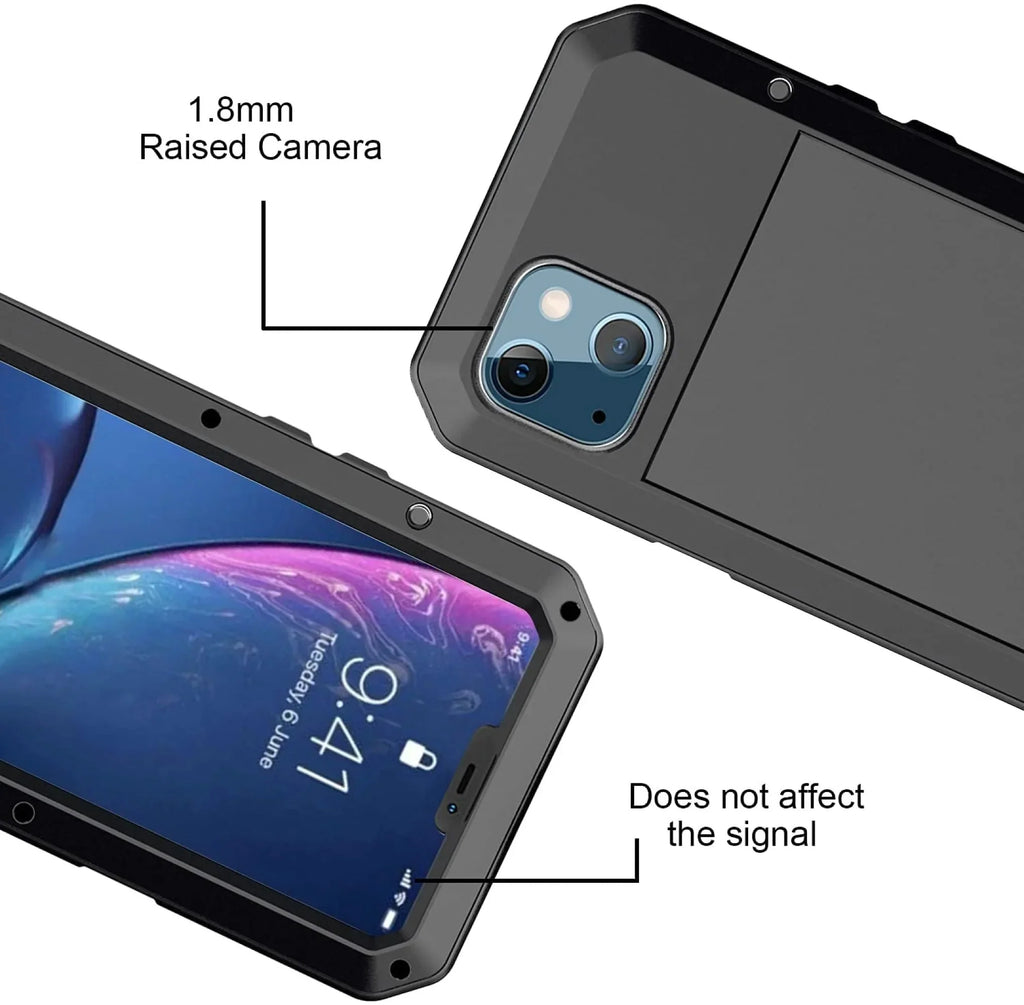 Gorilla Glass Aluminum Metal iPhone 11 Pro Case (Silver) Heavy Duty Military Grade Shockproof and Scratch Resistant Protection, Rugged Outdoor Travel