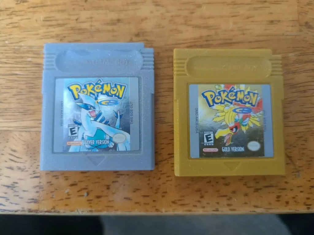 Gameboy Pokemon Gold And Silver Authentic