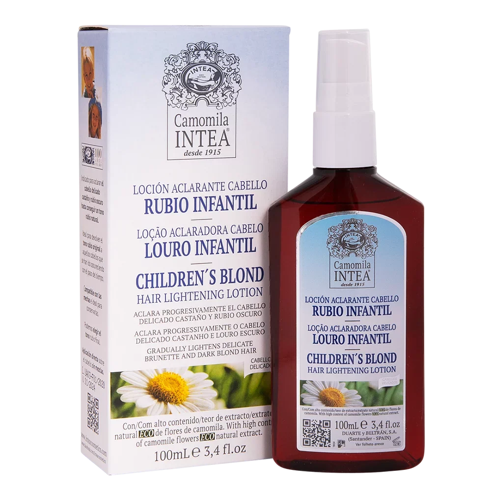 Camomila Intea Hair Lightener For Kids– Premium Sun Lightening Spray for Hair – Chamomile hair lightener spray for Naturally Lighten Hair – No Bleach/Ammonia blonde hair spray – Child-Friendly Formula