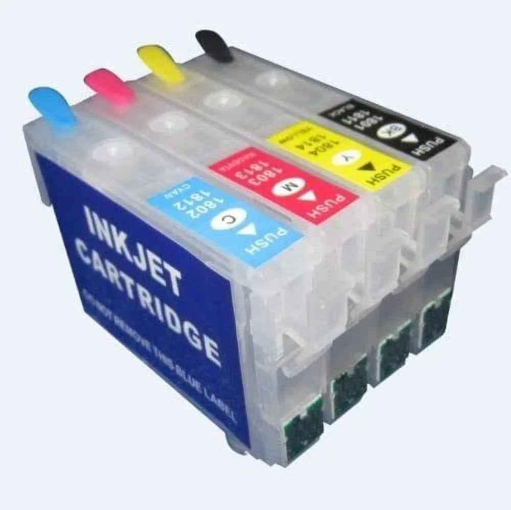 Conversion Pigment, Dye, Sublimation Ink Cartridges Empty Ink Cartridge with Single-use Chip for Epson 212XL 212 XL Fit for XP-4100 4105 WF-2830 WF-2850 Printer DTF Printing