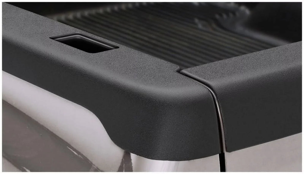 Bushwacker by RealTruck Ultimate BedRail Caps Smooth Back w/ Stake Holes|2-Pc Set Black |28508|Compatible with 93-11 Ford Ranger w/ 6' Bed; 1994-1997 Mazda B4000 w/ 6' Bed (Exc STX Models)