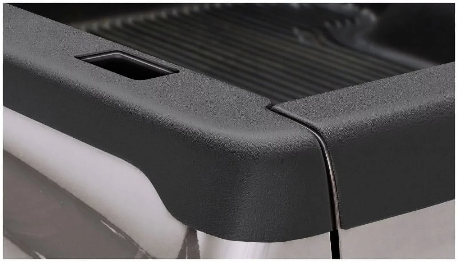 Bushwacker by RealTruck Ultimate BedRail Caps Smooth Back w/ Stake Holes|2-Pc Set Black |28508|Compatible with 93-11 Ford Ranger w/ 6' Bed; 1994-1997 Mazda B4000 w/ 6' Bed (Exc STX Models)