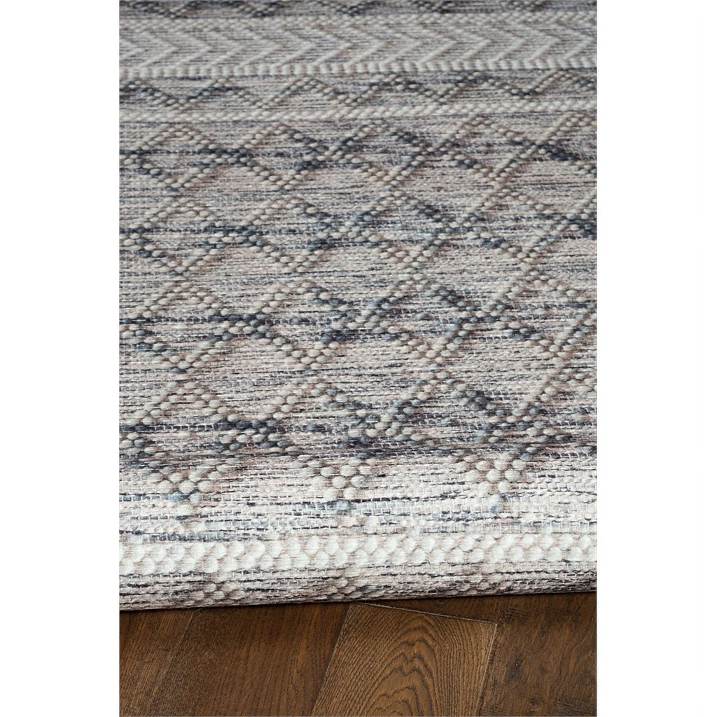 Linon Marion Macomb Polyester 5' x 7' Area Rug in Cream