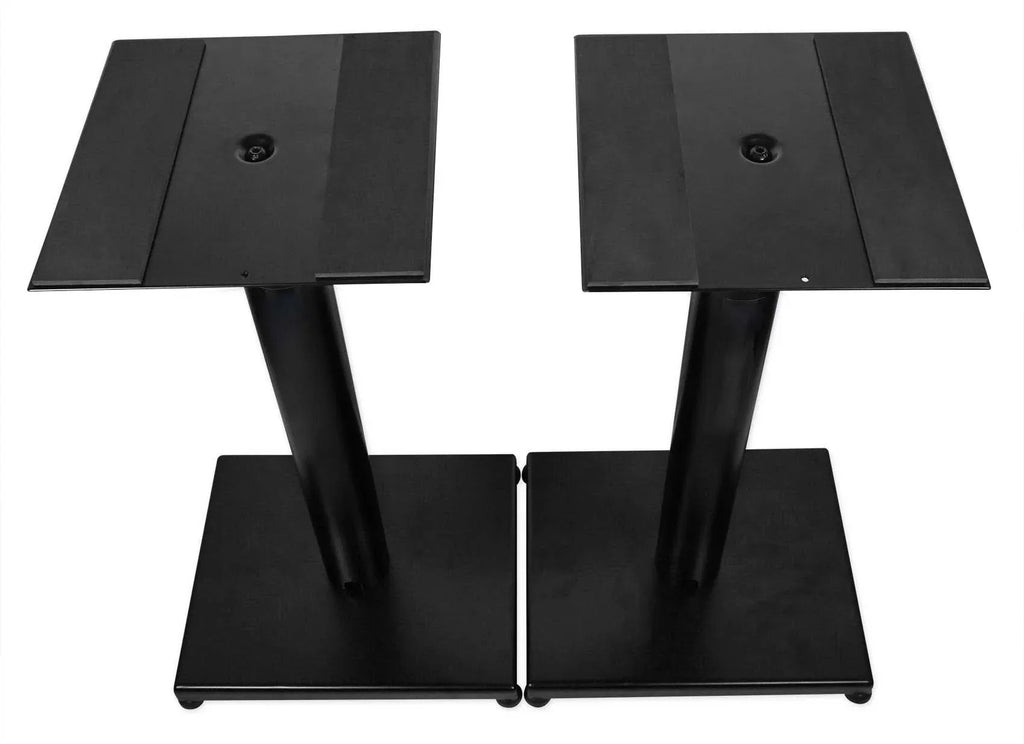 Pair Rockville RS29B 29" Steel Bookshelf Speaker and Studio Monitor Stands - Black
