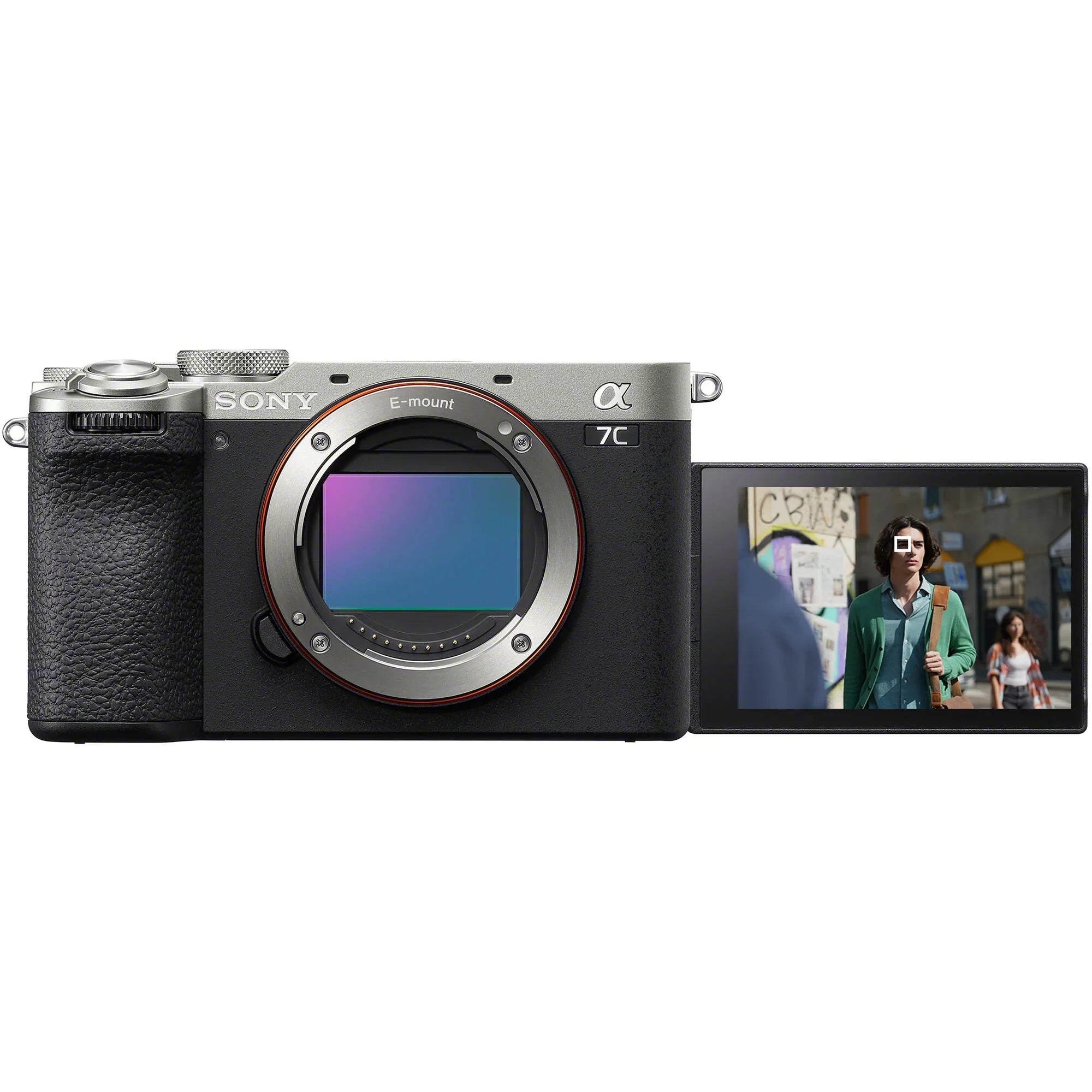 a7C II Full Frame Mirrorless Interchangeable Lens Camera Body Silver ILCE-7CM2/S Bundle with Deco Gear Photography Bag Case + Extra Battery + Dual Charger + Tripod + Software Kit & Accessories
