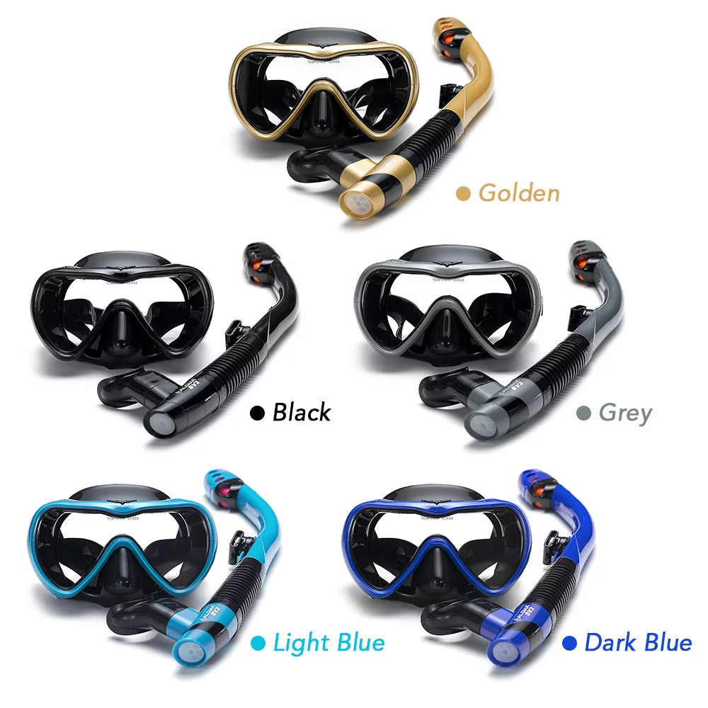 moobody Swim Goggles and Snorkeling Tube Set, Anti，fog with Leakproof Design