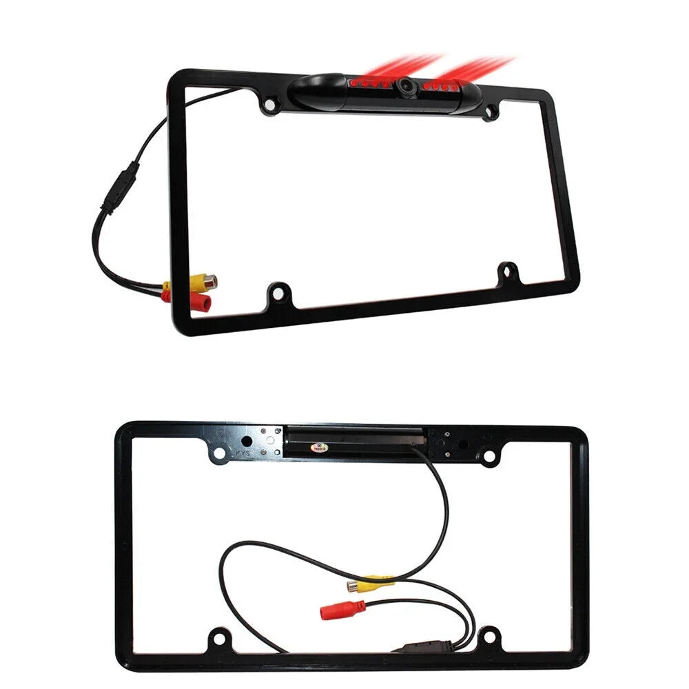 License Plate Frame Car Rear View Camera - Night Vision Backup