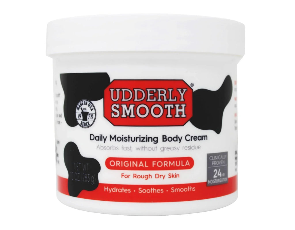 Udderly Smooth Body Cream Skin Moisturizer Original Formula for Rough Dry Skin, 10 Ounce (Pack of 3)