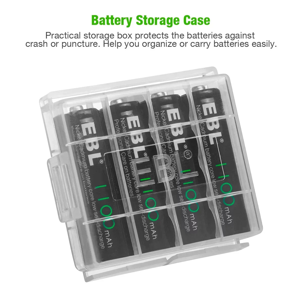 EBL Rechargeable AA Batteries (20 Pack), 1.2 Volts Long-Lasting Double a Batteries