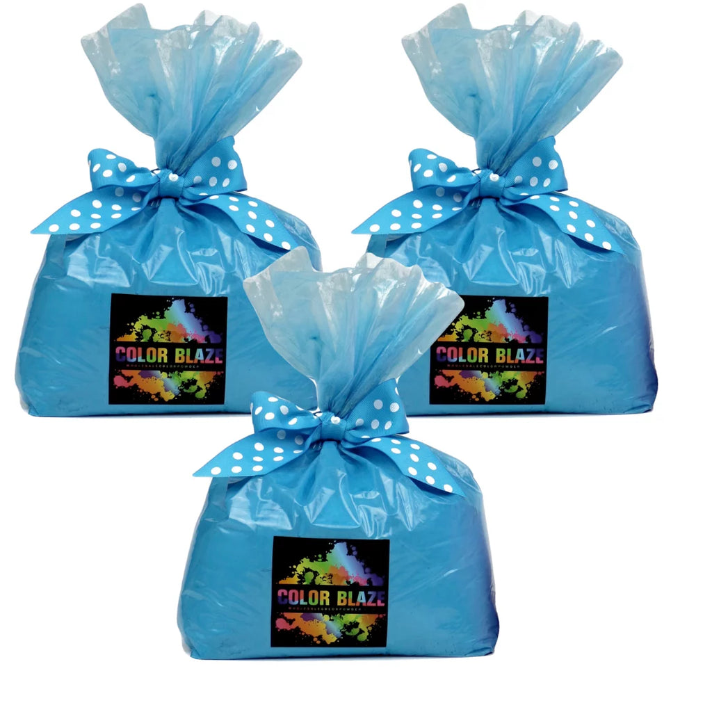 Color Blaze Gender Reveal Powder - 15 Pounds Blue - Ideal for baby boy announcements & reveals for car exhaust, burnouts, photoshoots, balloons, DIY’s, targets, baseballs, and more!