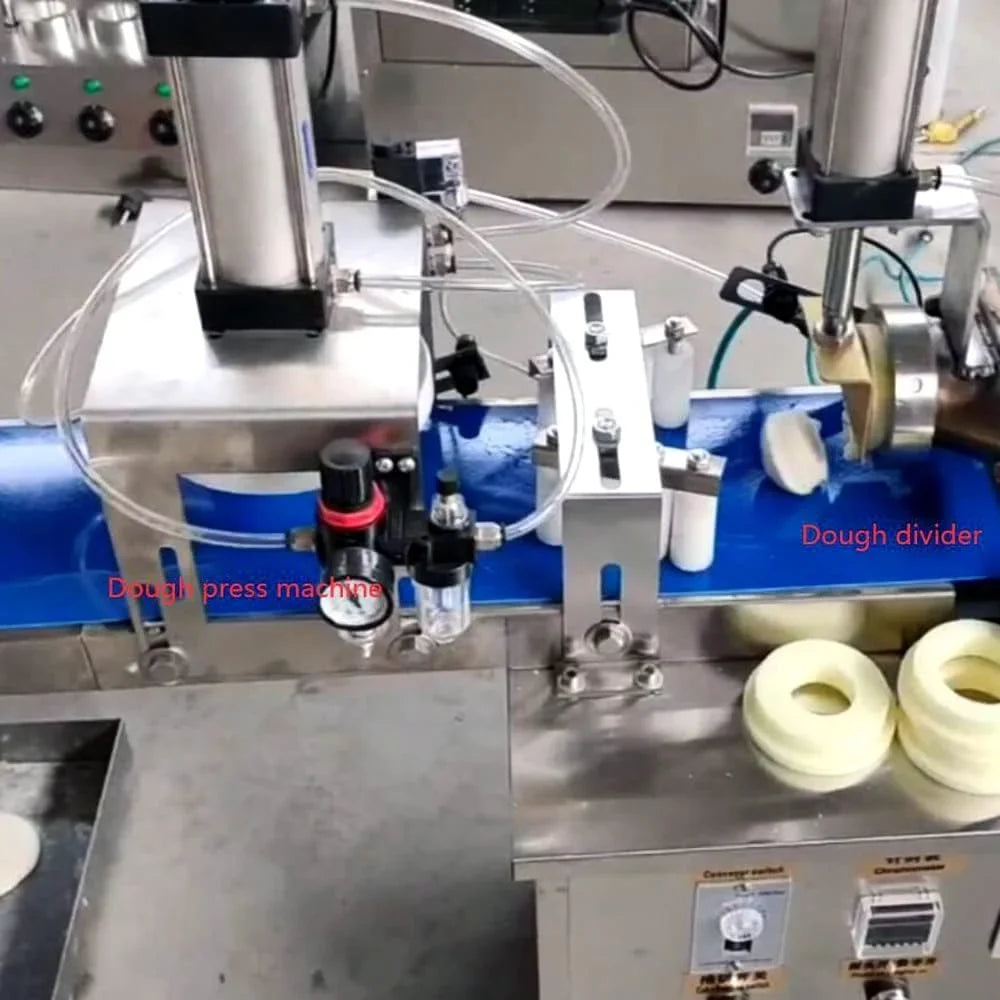 PreAsion 110V Full-automatic Dough Divider and Cake Pizza Dough Pastry Press Machine