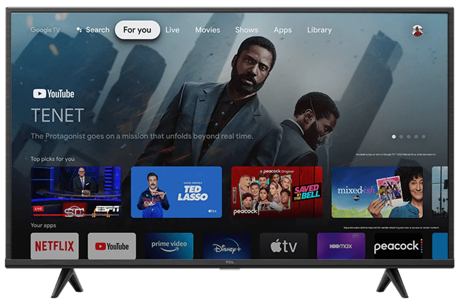 Refurbished TCL 50" Class 4K (2160p) Smart LED TV (50S446)