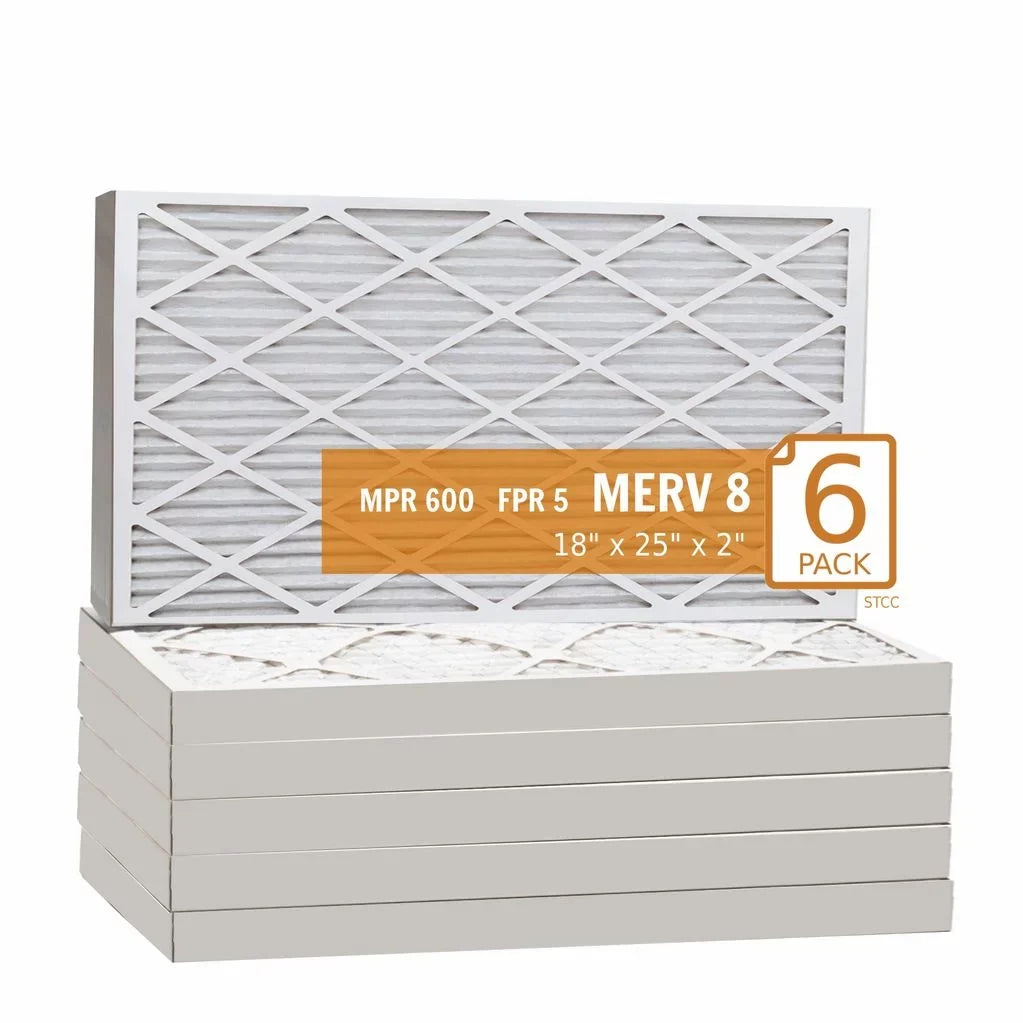 18x25x2 Key Pleat Purolator Air Filter - MERV 8 (6 Pack)