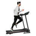 Max 2.5HP Folding Treadmill - Foldable Home Fitness Equipment with LCD for Walking & Running - Cardio Exercise Machine - 12 Training Mode - Bluetooth Connectivity
