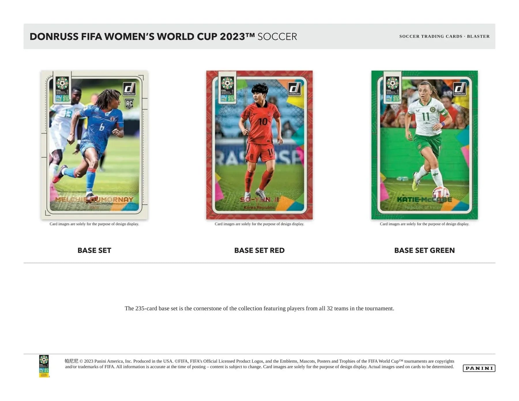 2023 Panini Donruss FIFA Women's World Cup Blaster Box Trading Cards