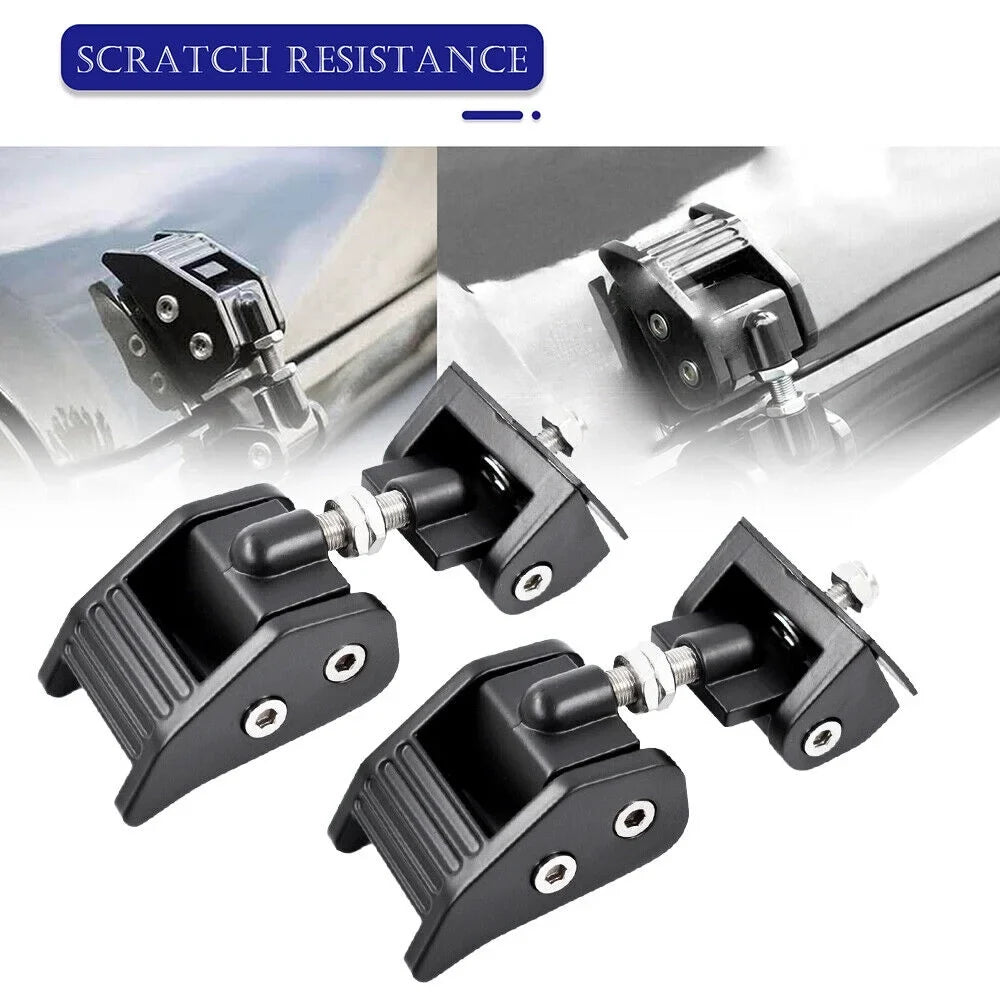 Jahyshow Premium Hood Latch Lock Catch Set for Jeep Wrangler JK 07-18 - Enhance Your Jeep's Security