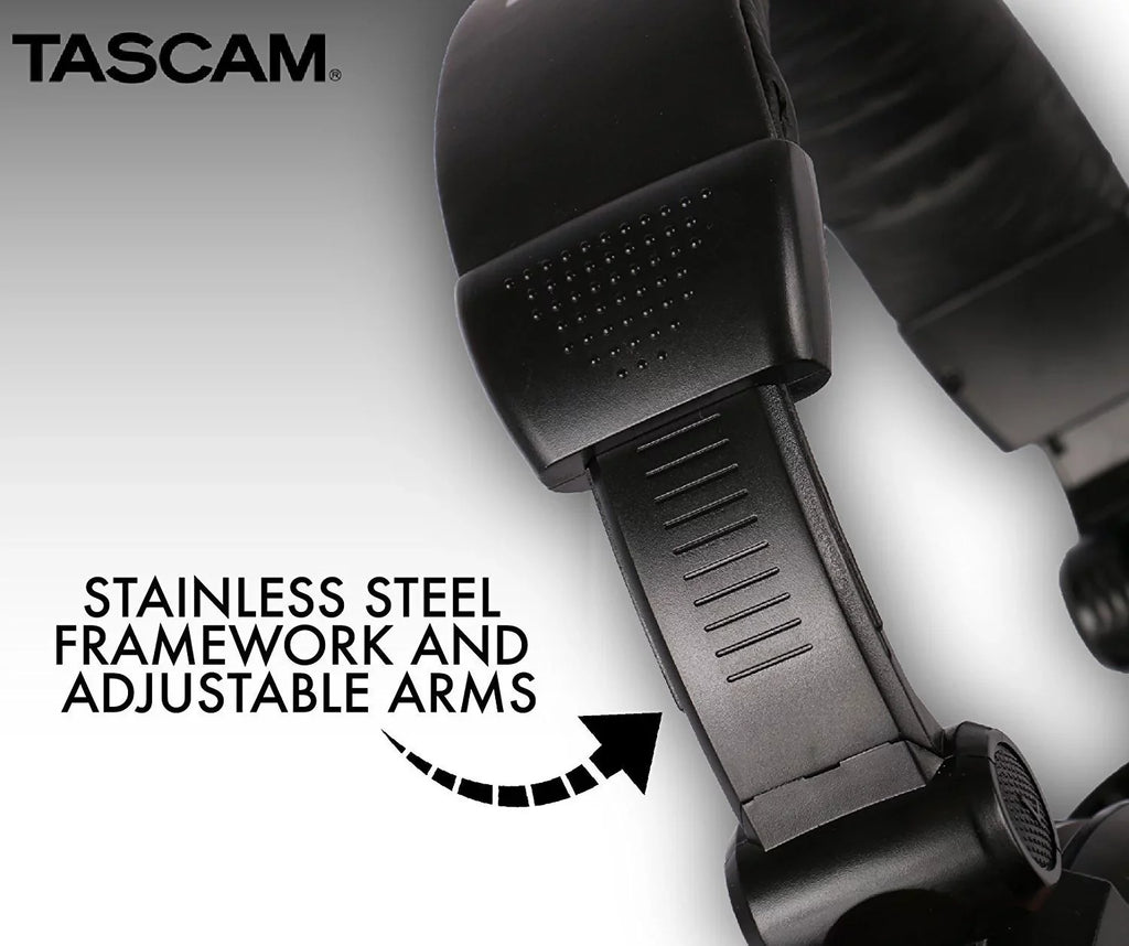 Tascam TH-03 Closed Back Over-Ear Headphones (Black)