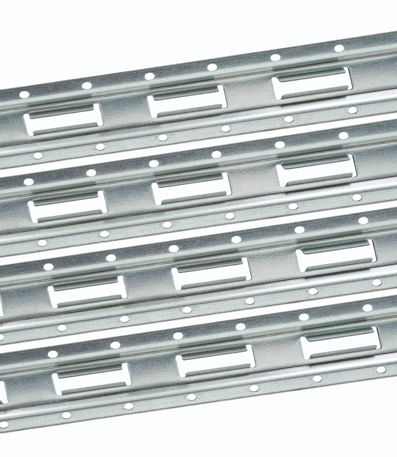 (4 Pack) 5' Vertical E-Track Tie-Down Rail - Made in USA | High Strength Galvanized Steel, Bolt-On Tie Down Rail for Cargo on Pickups, Trucks, Trailers, Vans