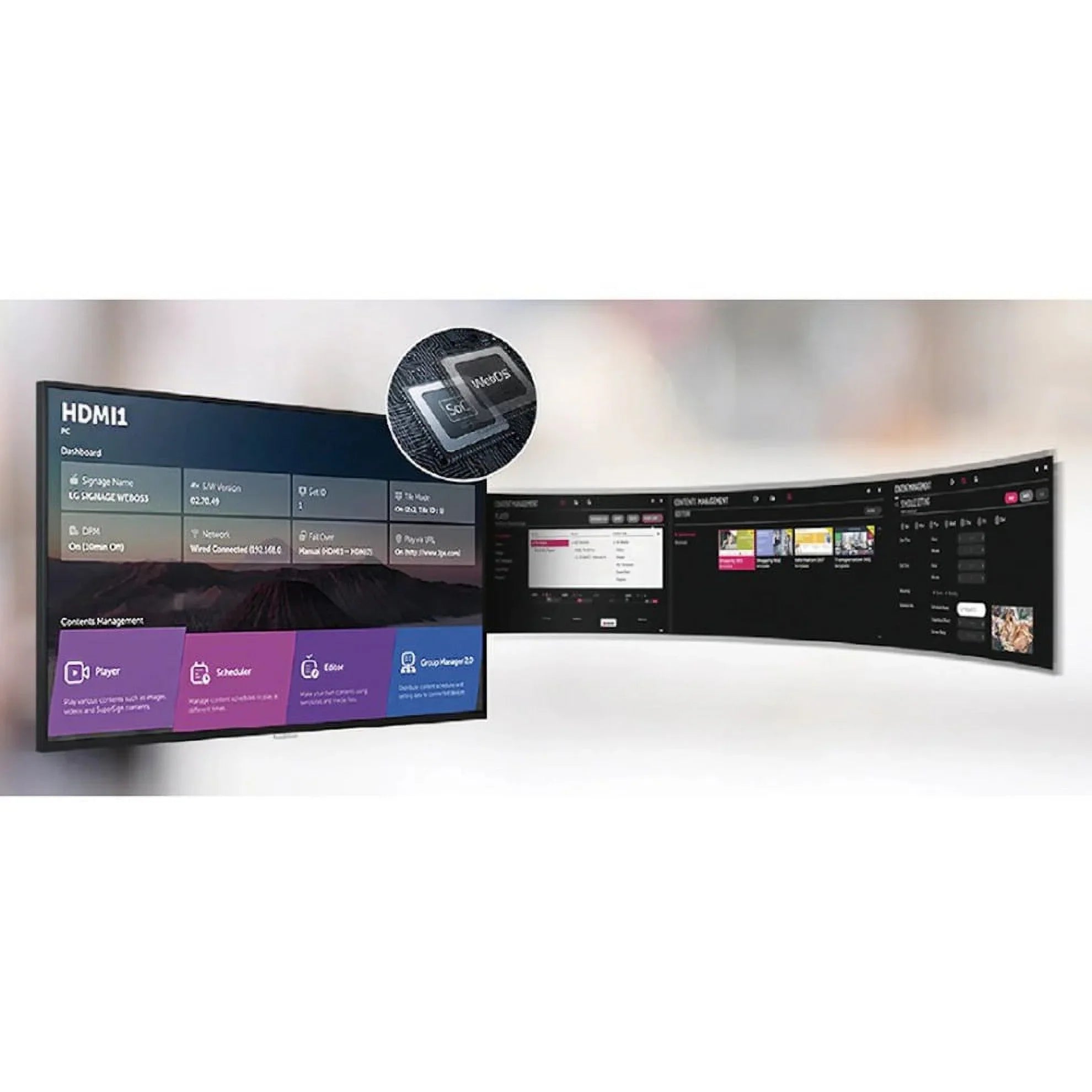 LFD 43" UHD, HDMI (3)