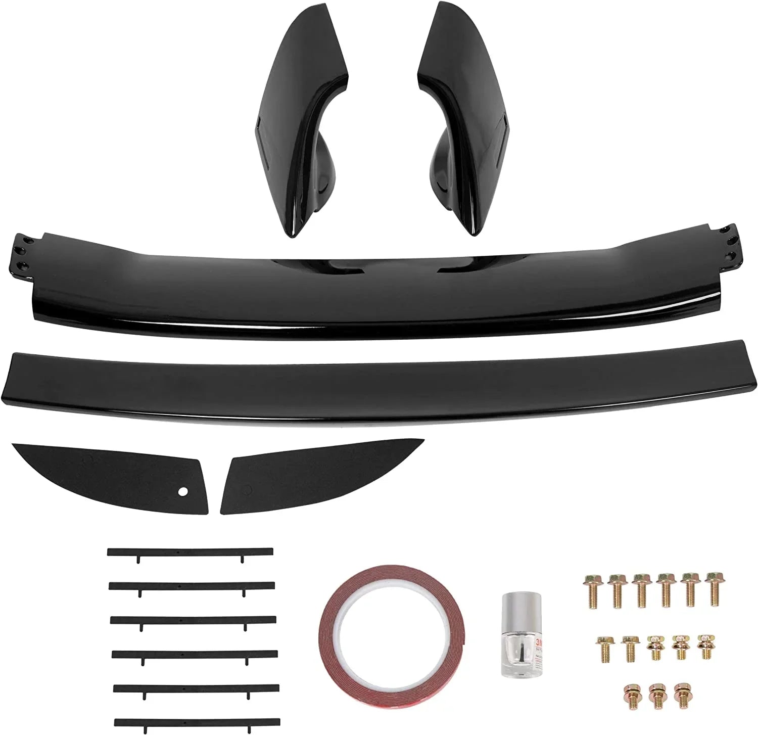 Rear Trunk Spoiler Wing Compatible with 2006-2011 Honda Civic 4 Door Sedan ABS Trunk Spoiler Wing Painted Gloss Black